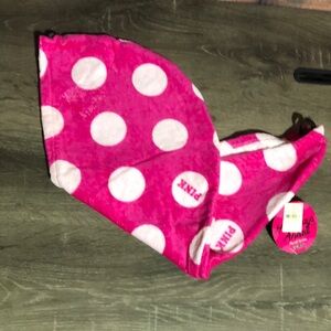 Victoria's Secret Pink Polka Dot Hair Wrap